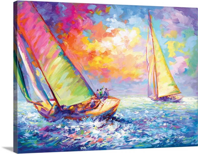 Sailboats Racing Wall Art, Canvas Prints, Framed Prints, Wall Peels ...