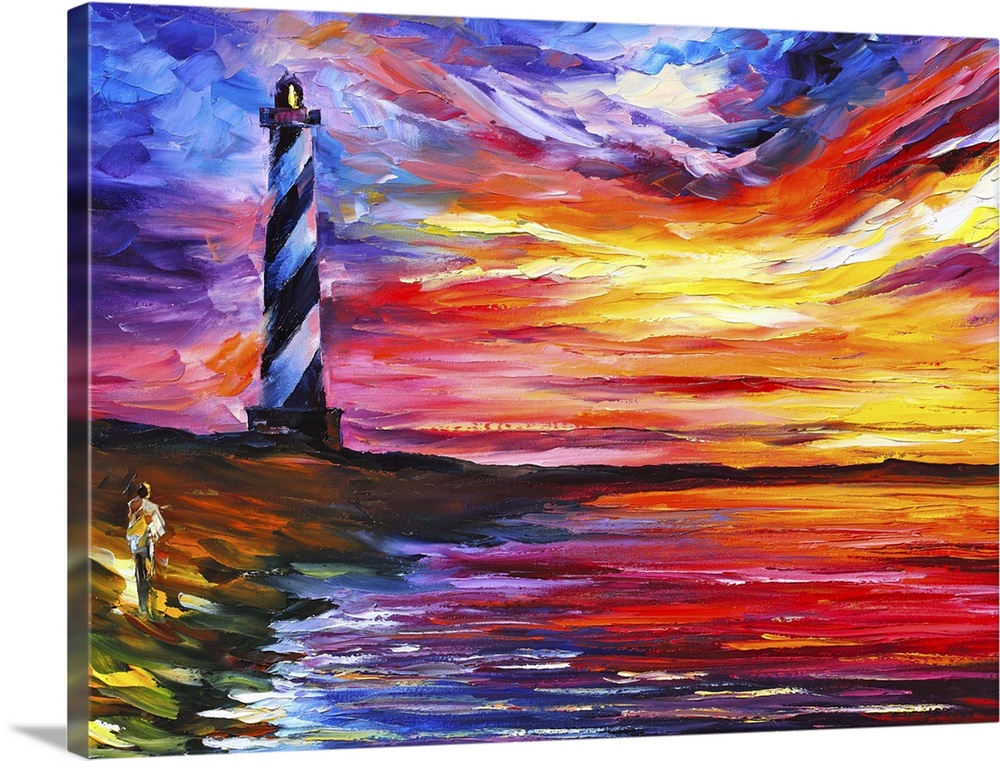 Canvas Print Painting Picture Photo Wall Art Home Decor Sea Lighthouse Large 