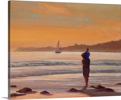 A Father's Day At Sunset