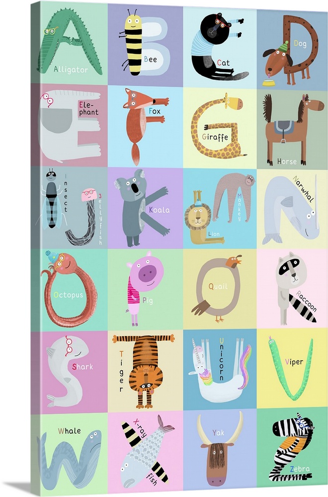 Alphabet Animal Letters
