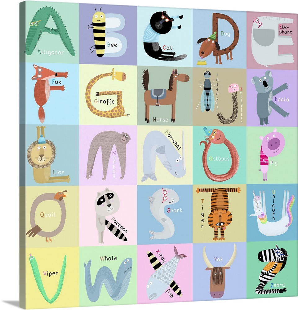 Alphabet Animal Letters