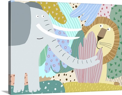Elephant Lion Jungle