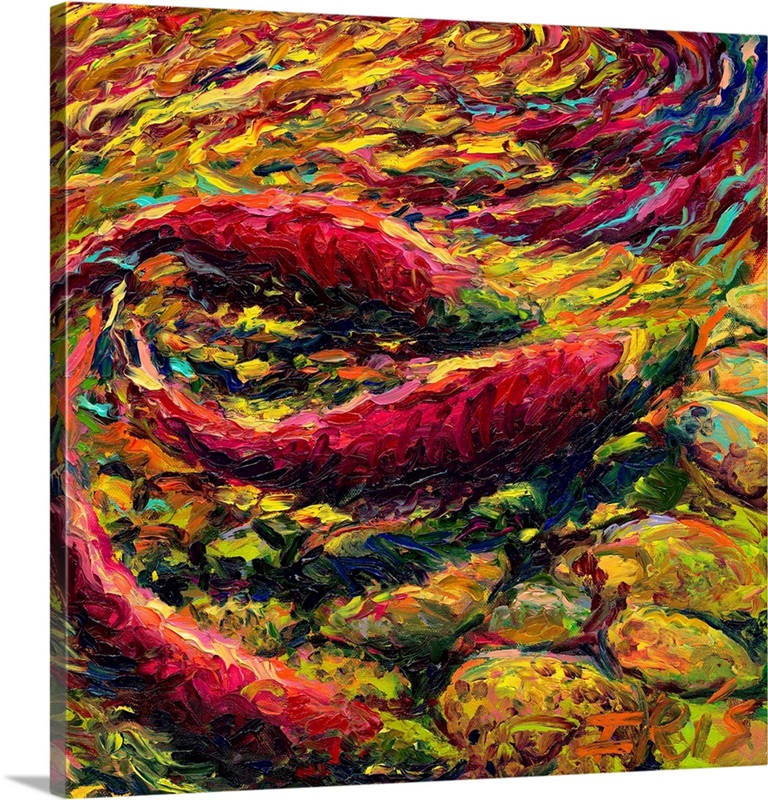 Saturday Salmon Wall Art, Canvas Prints, Framed Prints, Wall Peels