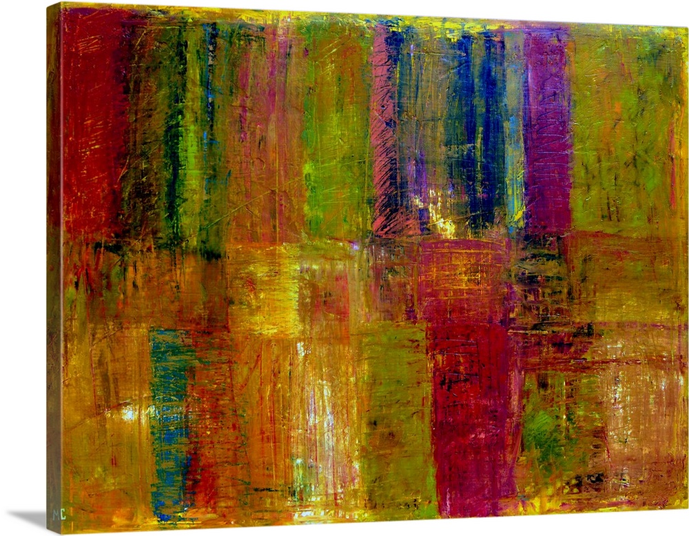 Contemporary colorful abstract painting.