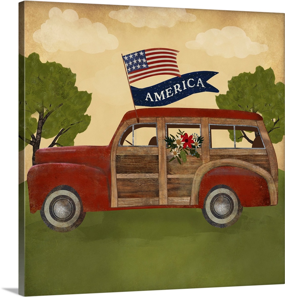 Americana Woody Car