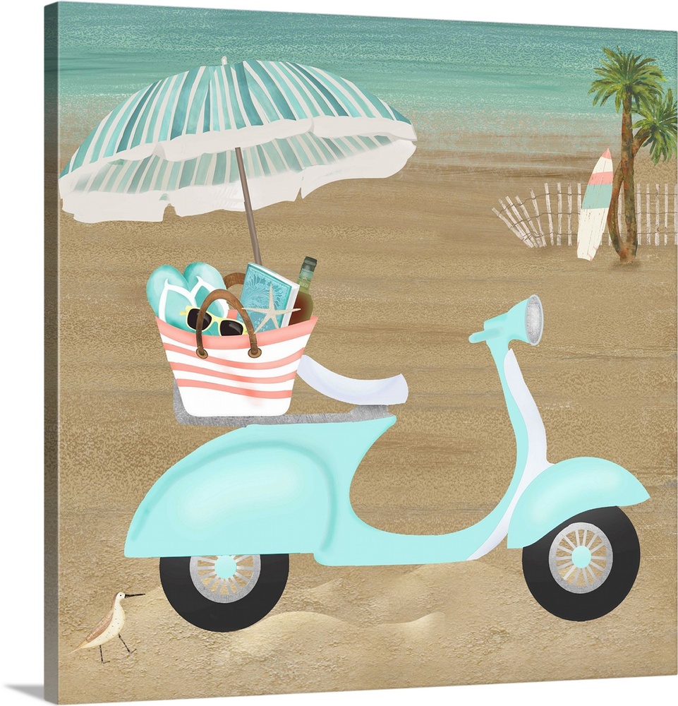 Beach Scooter In Teal