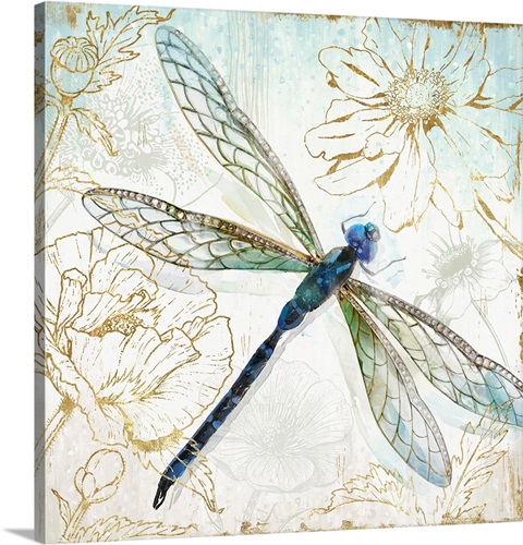 Blue Dragonfly I Wall Art, Canvas Prints, Framed Prints, Wall Peels ...
