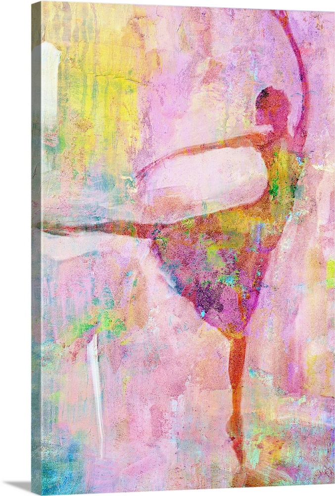 Painting of the figure of a ballerina.