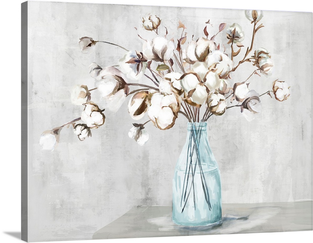 Cotton In Vase
