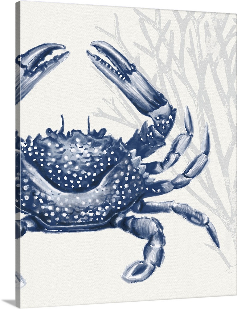 Crab In Blue