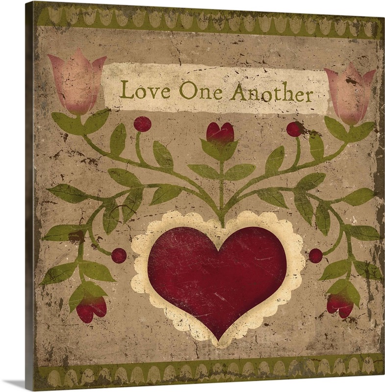 Love One Another Wall Art, Canvas Prints, Framed Prints, Wall Peels