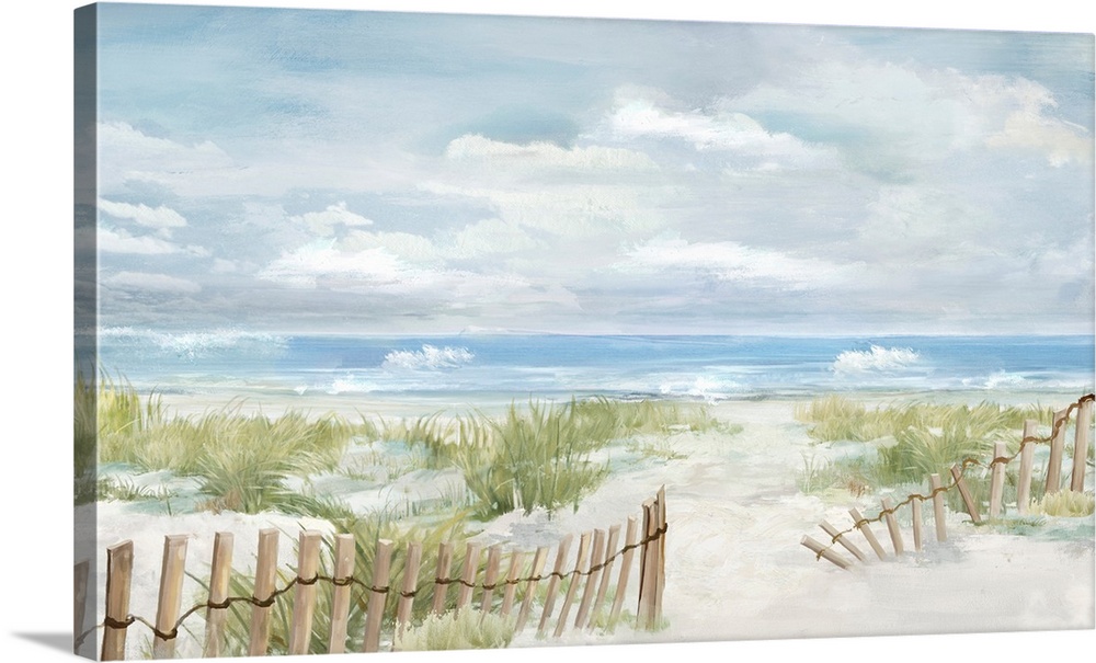 Beach Scean With Fence