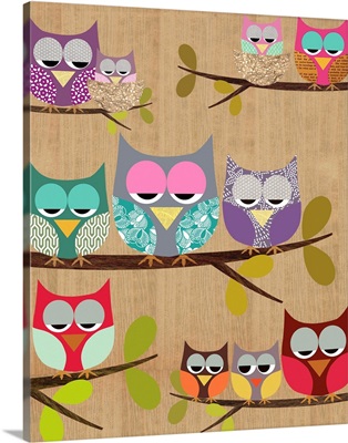 Owls on Wood
