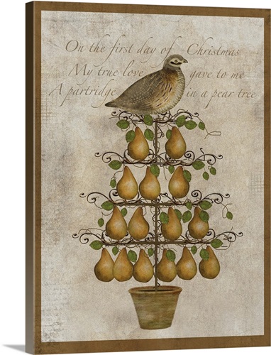 partridge in a pear tree pillow