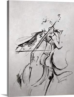 The Cellist - Sketch