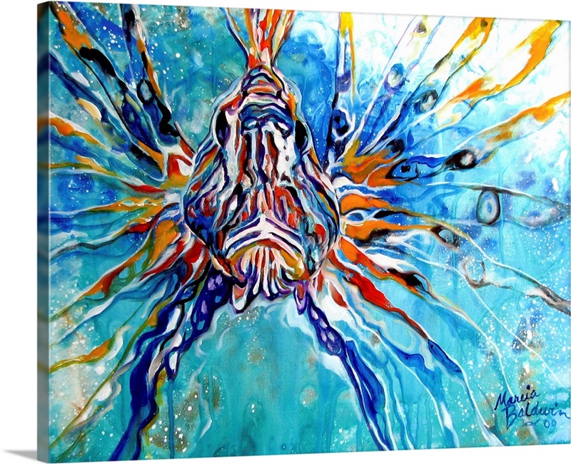 Lion Fish by Marty Wilson M / Columbia Blue