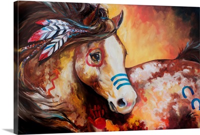 Tobiano Indian War Horse