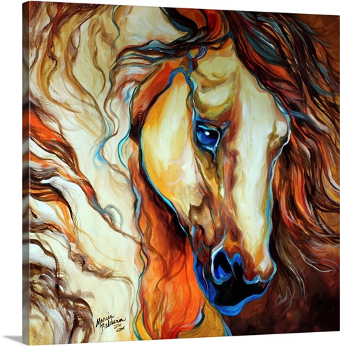 Wild West Buckskin Equine | Great Big Canvas