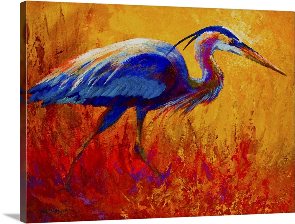 Blue Heron Wall Art, Canvas Prints, Framed Prints, Wall Peels Great