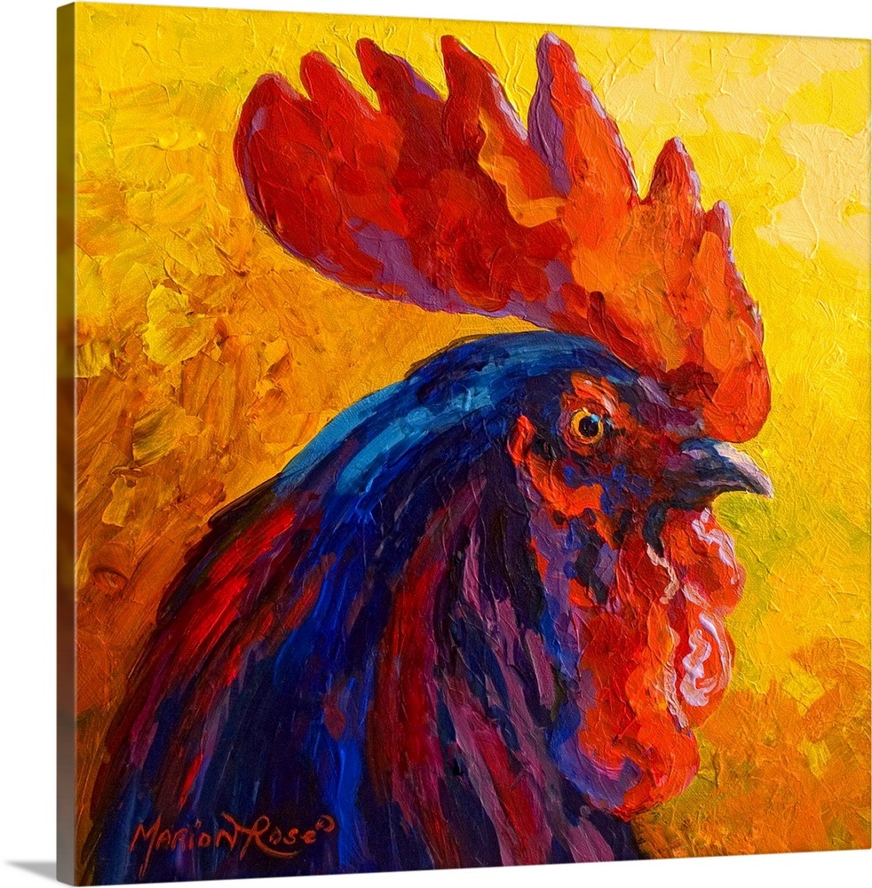 Cocky Rooster Wall Art, Canvas Prints, Framed Prints, Wall Peels