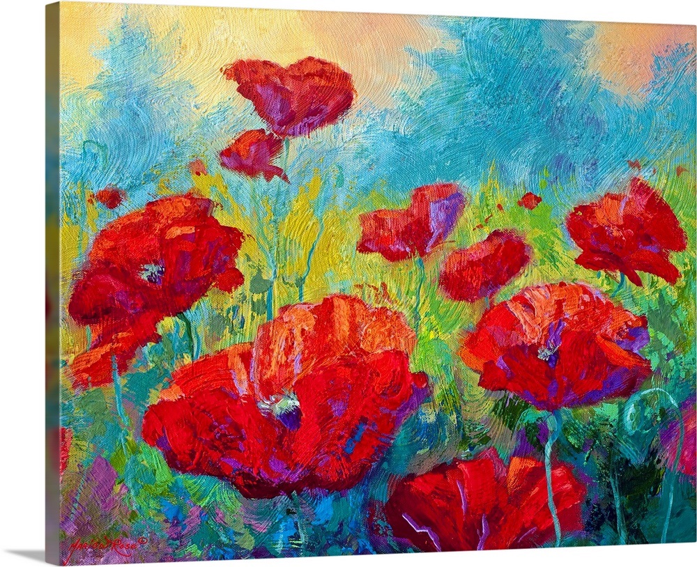 Field Of Poppies Wall Art, Canvas Prints, Framed Prints, Wall Peels
