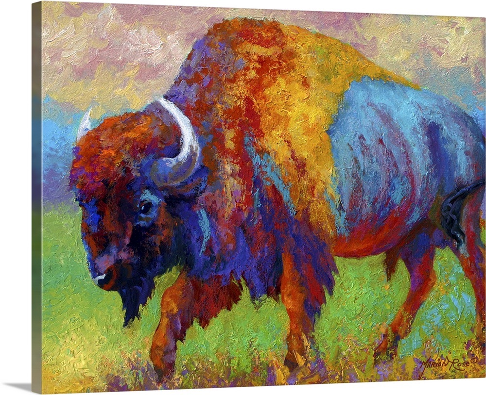 Journey Unknown Bison Wall Art, Canvas Prints, Framed Prints, Wall