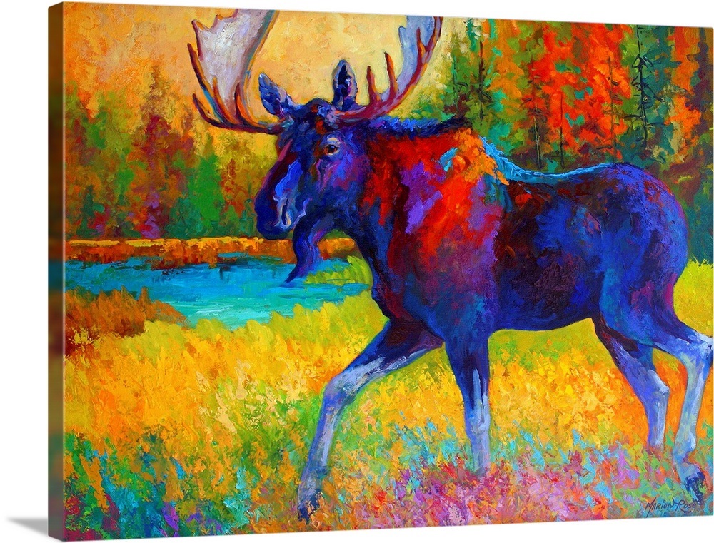 Majestic Moose Wall Art, Canvas Prints, Framed Prints, Wall Peels
