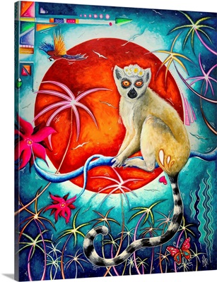 Dreamland - Lemur Trees Tropical Sunset