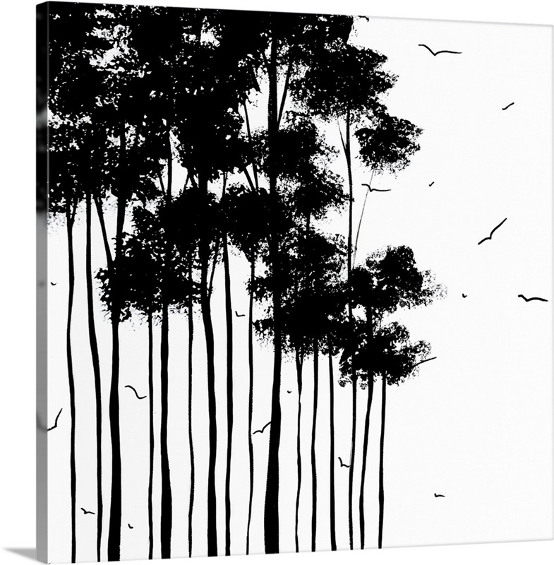 Falls Design 1 - Black and White Landscape | Great Big Canvas