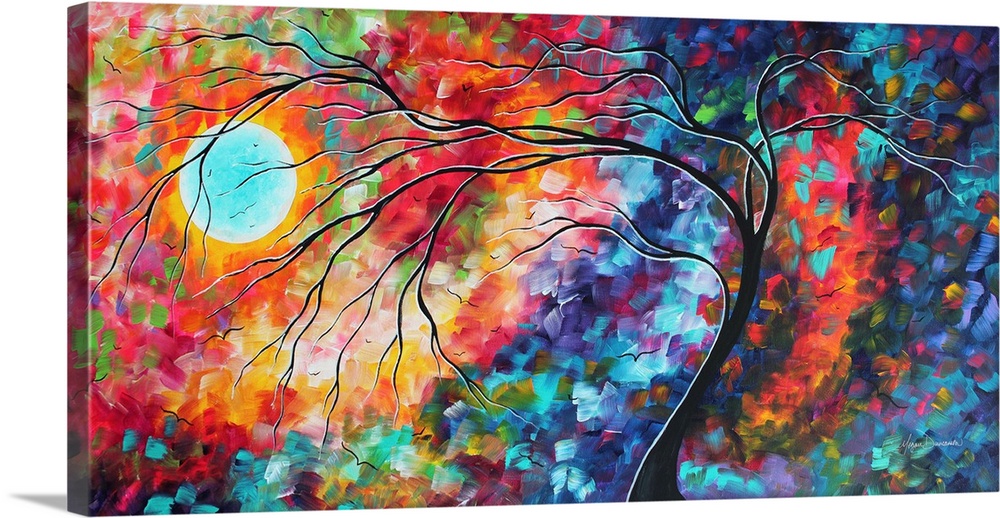 Follow The Light - Abstract Landscape Tree