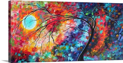 Follow The Light - Abstract Landscape Tree