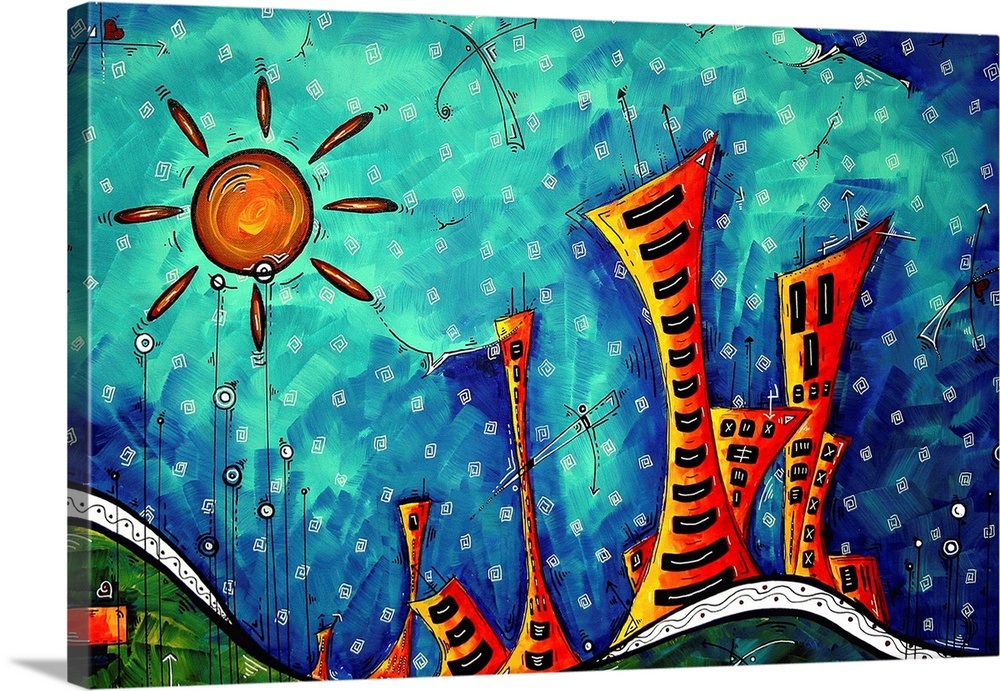 Funky Town Wall Art, Canvas Prints, Framed Prints, Wall Peels Great