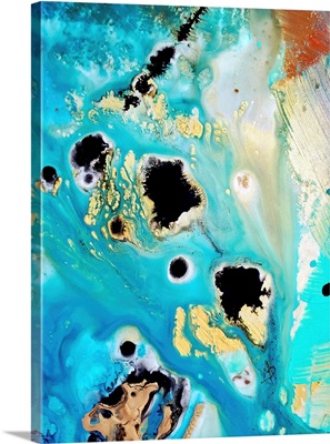 Gold Infinity - Abstract Pour