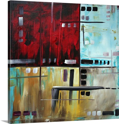 In The Maze 1 - Contemporary Modern Abstract Painting