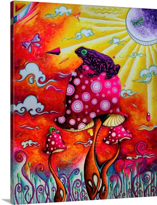 Joyous World - Purple Harlequin Frog Mushroom