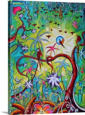 Live Free - Jungle Parrot Bird