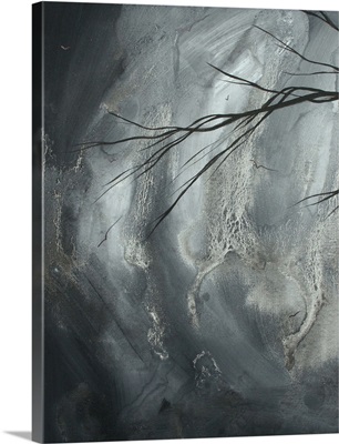 Lunar Moon I - Abstract Gothic Landscape Painting