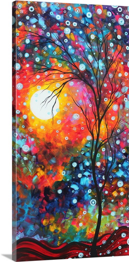 Moon Beam - Abstract Landscape Tree