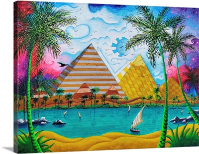 Reaching For The Stars - Nile Pyramids Of Giza