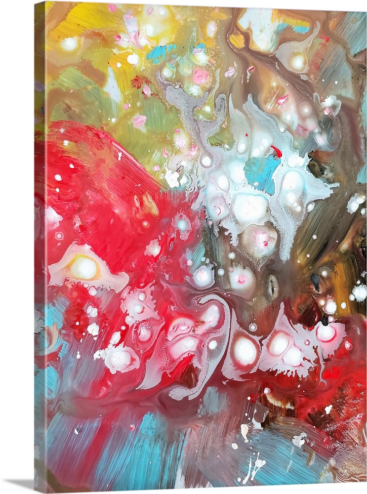 Summer Heat - Abstract Pour