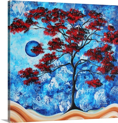 Where Dreams Go - Abstract Landscape Tree