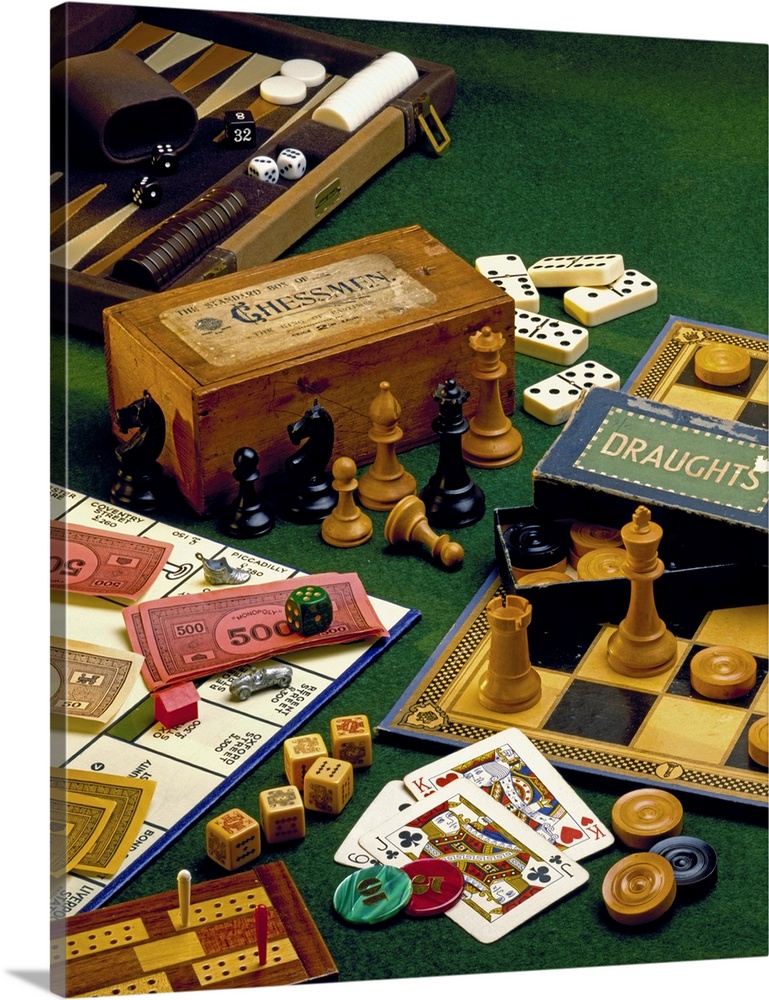 Chess, Monopoly, Backgammon, Cards