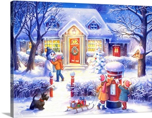 Christmas Wall Art, Canvas Prints, Framed Prints, Wall Peels | Great