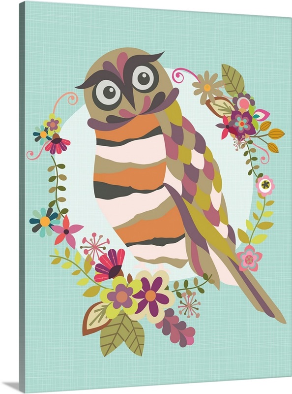 Cute Owl Wall Art, Canvas Prints, Framed Prints, Wall Peels Great Big