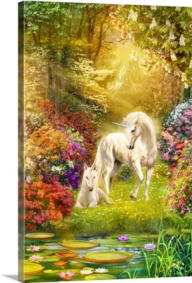 Enchanted Garden Unicorns I
