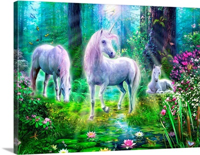 Forest Unicorn Family