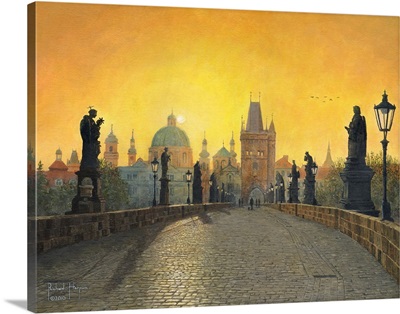 Misty Dawn, Charles Bridge, Prague