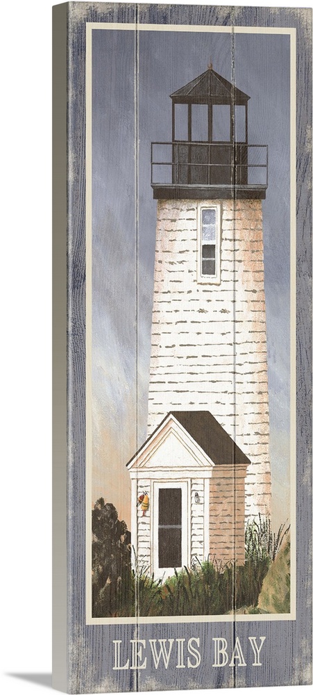 Painting of Lewis Bay Lighthouse in Cape Cod, Massachusetts.
