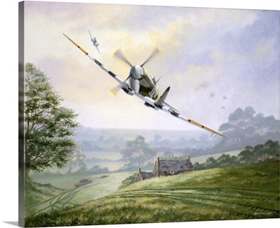 Spitfire IX Low Over German Armour