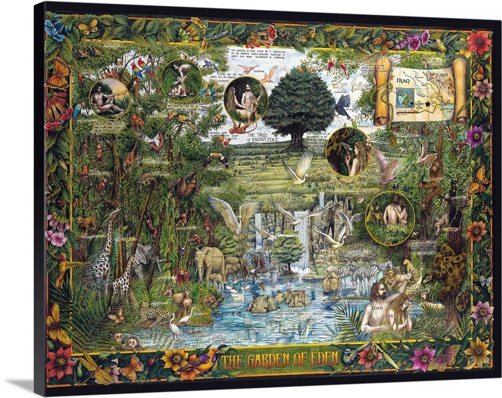 The Garden of Eden Wall Art, Canvas Prints, Framed Prints, Wall Peels